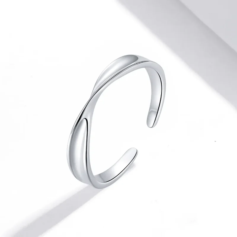 (kép) PANDORA típusú Mobius gyűrű páros gyűrű - férfi nyitott gyűrű - SCR751 - Megtekintés 2