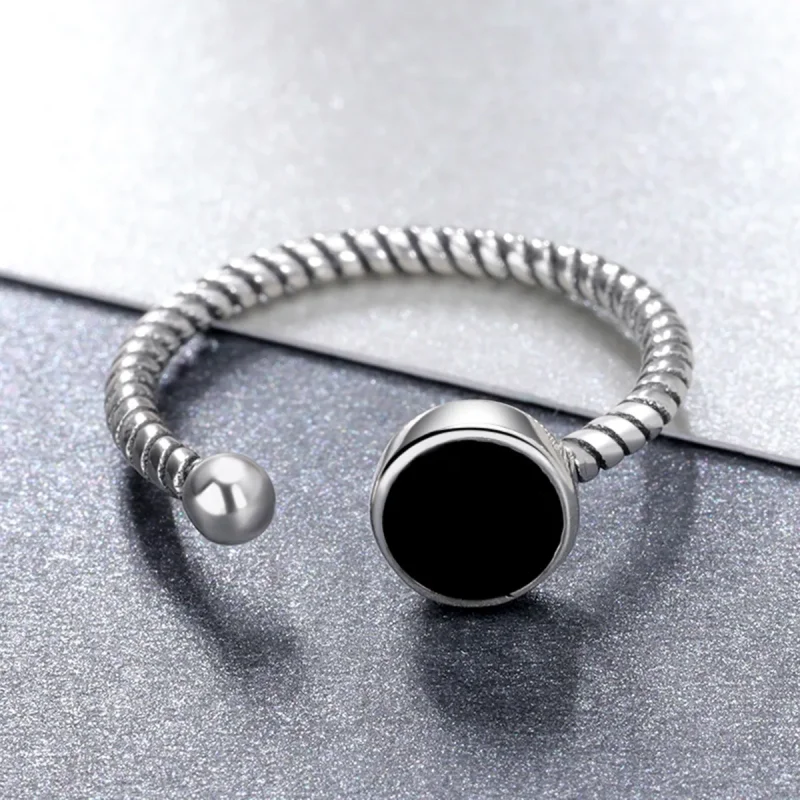(kép) PANDORA típusú Modern geometria nyitott gyűrű - VSR157 - Megtekintés 2