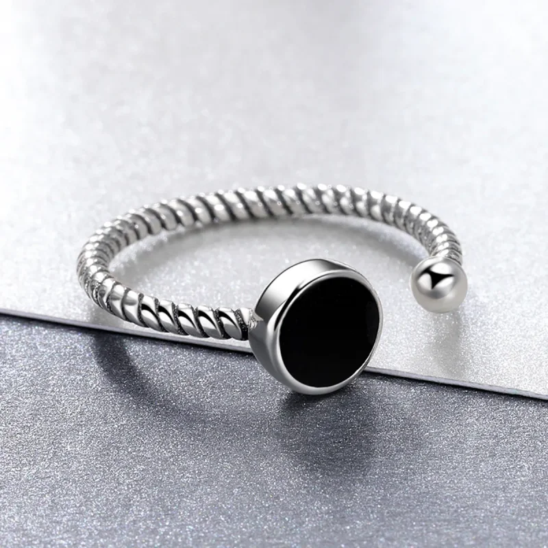 (kép) PANDORA típusú Modern geometria nyitott gyűrű - VSR157 - Megtekintés 4