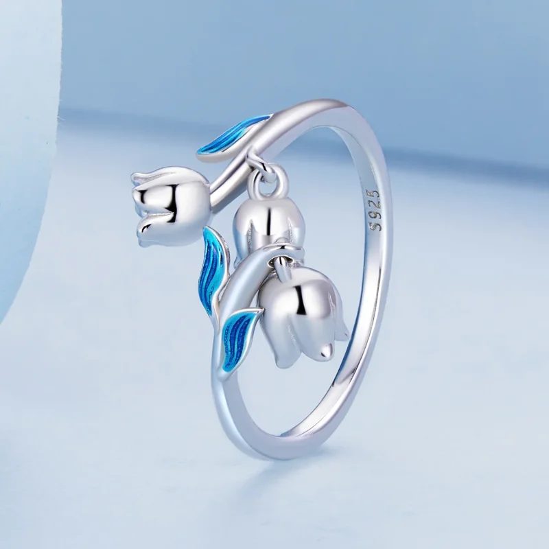 (kép) PANDORA típusú Orchidea nyitott gyűrű - BSR287 - Megtekintés 2