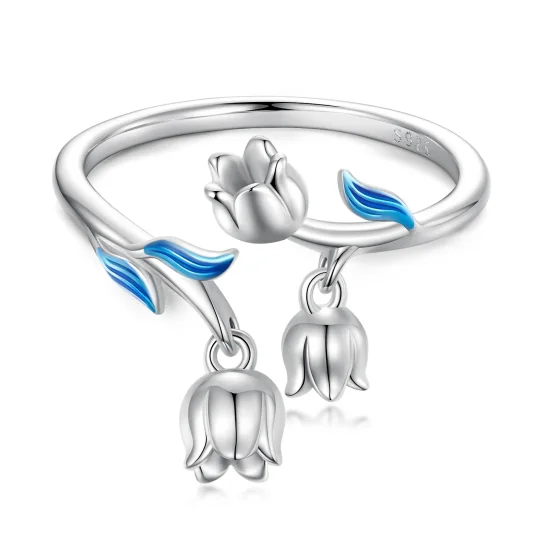 (kép) PANDORA típusú Orchidea nyitott gyűrű - BSR287