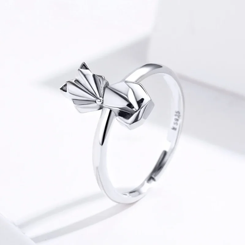 (kép) PANDORA típusú origami róka nyitott gyűrű - SCR560 - Megtekintés 3