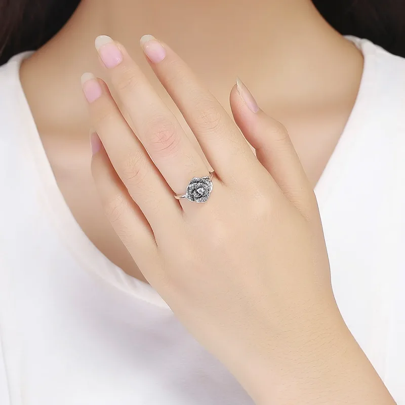 (kép) PANDORA típusú rose love gyűrű - SCR382 - Megtekintés 5