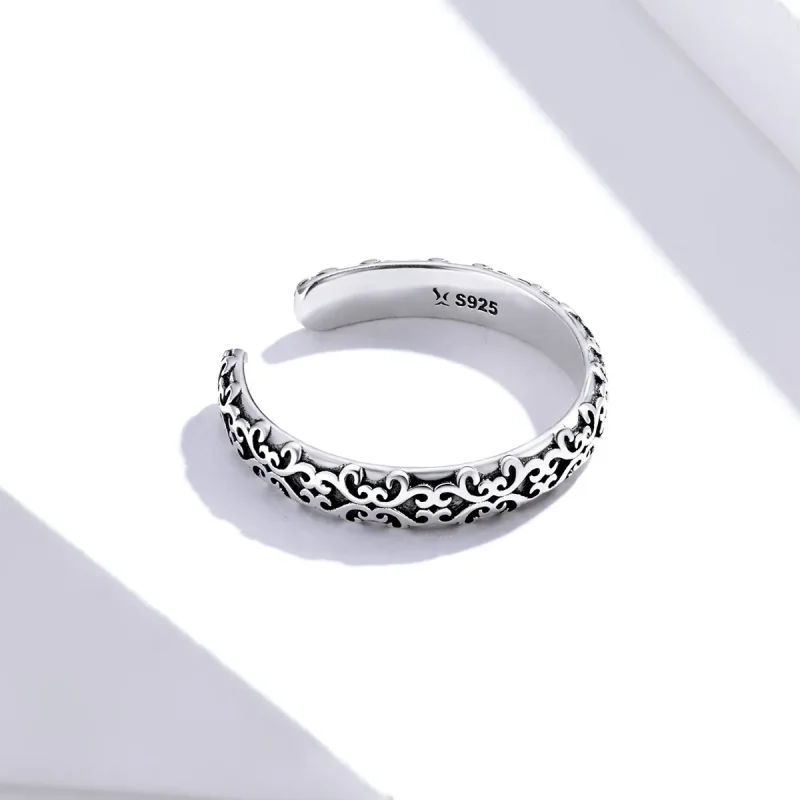 (kép) PANDORA típusú vintage minta nyitott gyűrű - SCR657 - Megtekintés 4