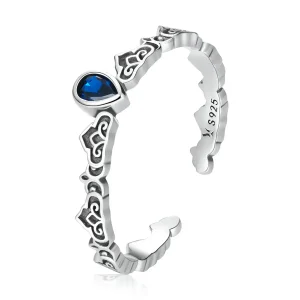 PANDORA típusú Vintage minta - vízcseppek nyitott gyűrű - SCR767 (kép) PANDORA típusú Vintage minta - vízcseppek nyitott gyűrű - SCR767