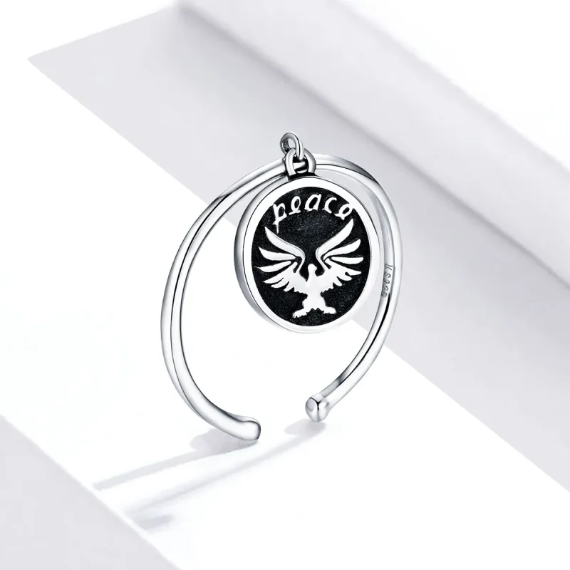 (kép) PANDORA típusú Vintage érmék nyitott gyűrű - SCR655 - Megtekintés 2