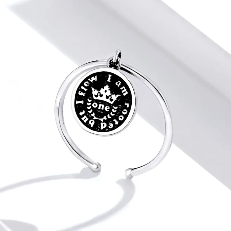 (kép) PANDORA típusú Vintage érmék nyitott gyűrű - SCR655 - Megtekintés 3