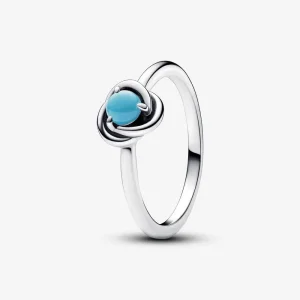Pandora Türkizkék örökkévalóság karikagyűrű - 192993C12 (kép) Pandora Türkizkék örökkévalóság karikagyűrű - 192993C12