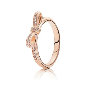 (kép) PANDORA Csillogó masni / FÉM - 180906CZ