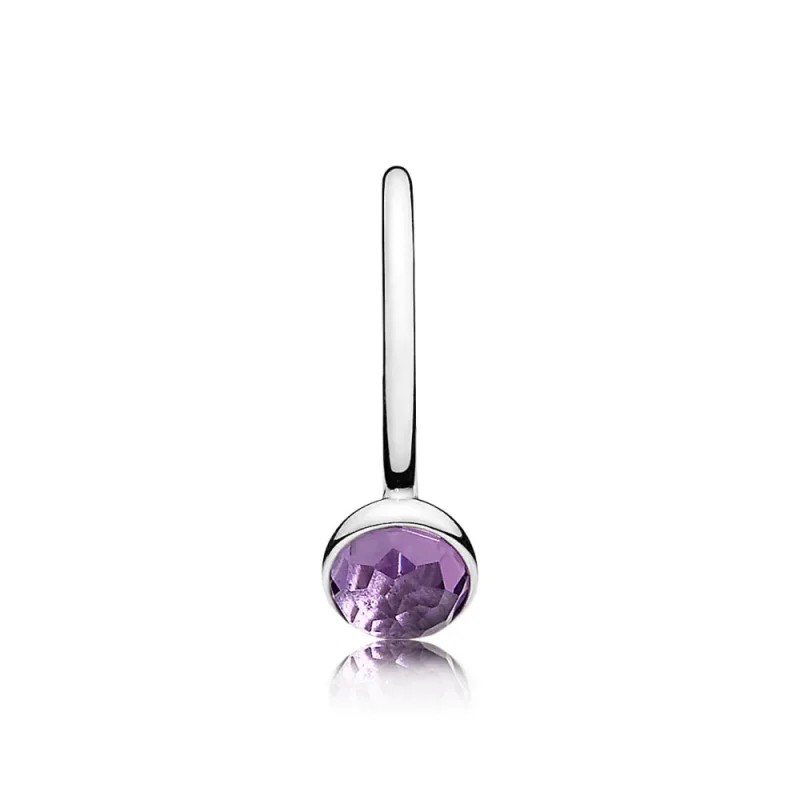 (kép) PANDORA ezüst gyűrű, Február Vízcseppek Birthstone - Megtekintés 4