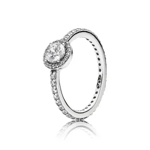 (kép) PANDORA ezüst gyűrű, Klasszikus elegancia - 190946CZ