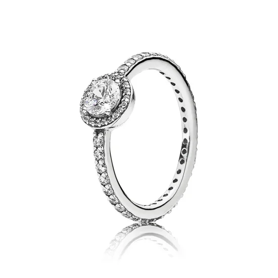 (kép) PANDORA ezüst gyűrű, Klasszikus elegancia - 190946CZ