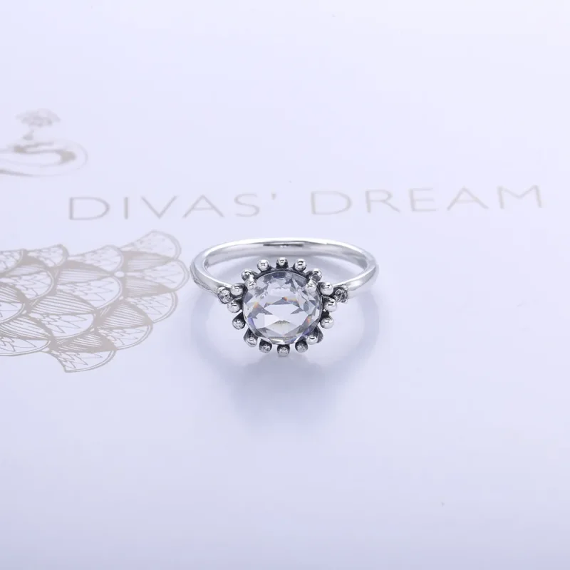 (kép) PANDORA Ezüstgyűrű, lila ametiszt - 190850PAM - Megtekintés 2