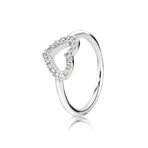 PANDORA Silver ring with cubic zirconia - 190861CZ (kép) PANDORA Silver ring with cubic zirconia - 190861CZ
