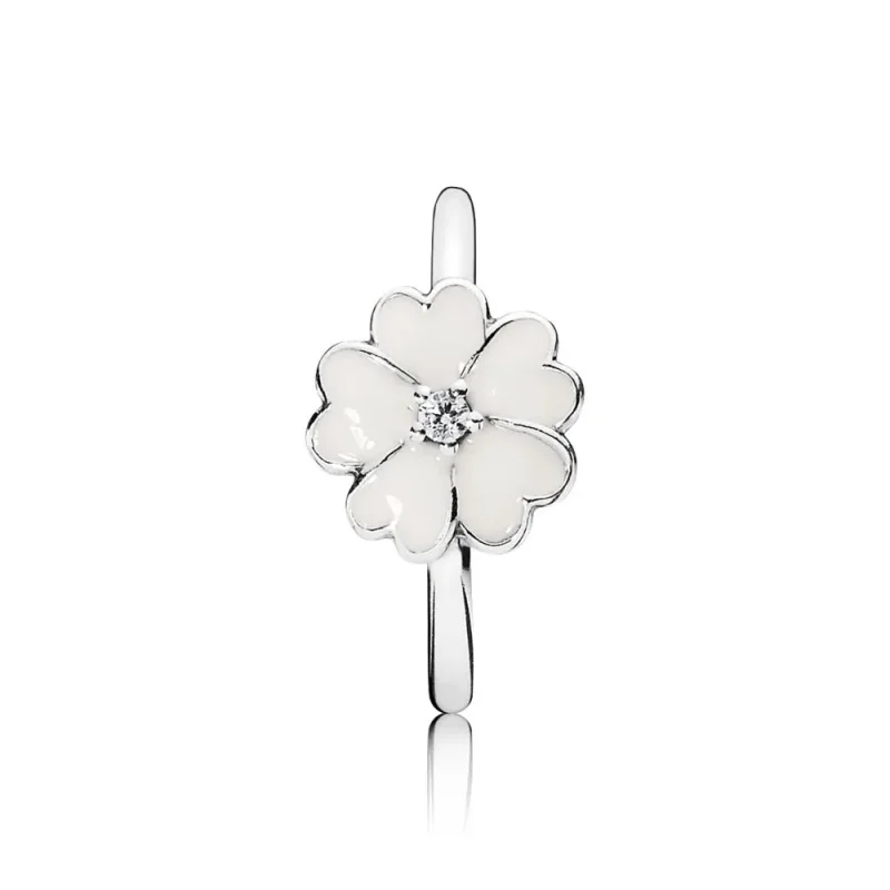 (kép) PANDORA Sterling ezüst,cirkónia, fehér tűzzománc - 190931EN12 - Megtekintés 2