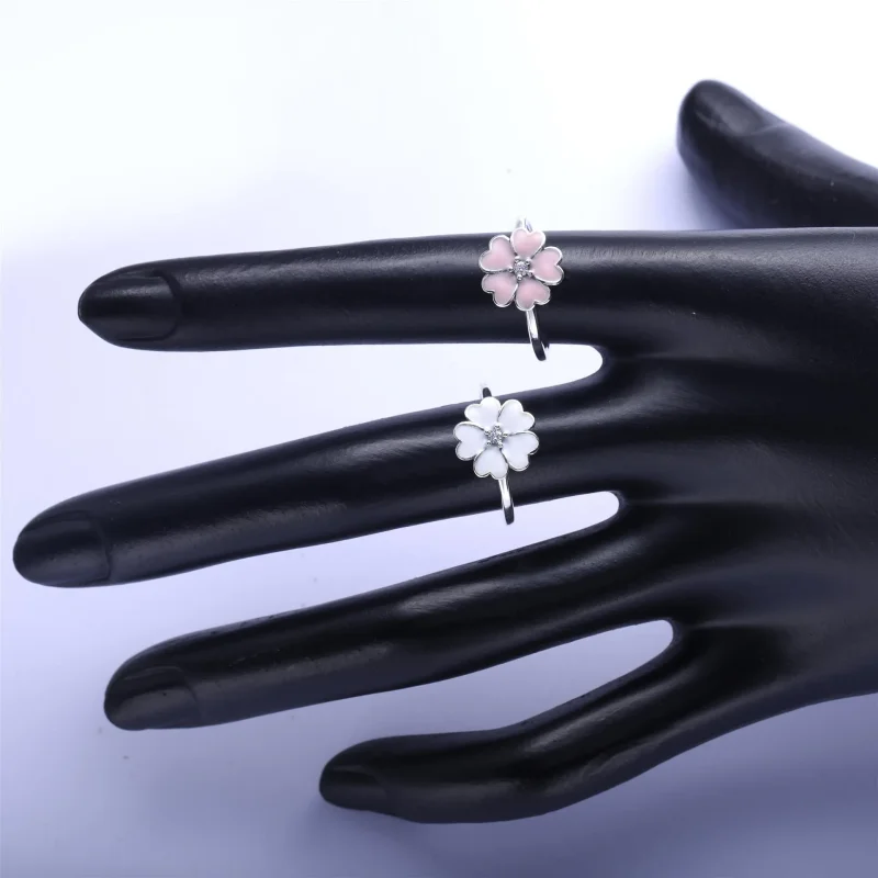 (kép) PANDORA Sterling ezüst,cirkónia, fehér tűzzománc - 190931EN12 - Megtekintés 5