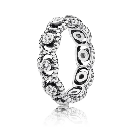 (kép) PANDORA Sterling ezüstgyűrű cirkóniakővel - 190881CZ