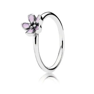 PANDORA Sterling ezüstgyűrű rózsaszín tűzzománccal - 190879EN40 (kép) PANDORA Sterling ezüstgyűrű rózsaszín tűzzománccal - 190879EN40