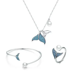 PANDORA típusú kék sellő szettek - SET004 (kép) PANDORA típusú kék sellő szettek - SET004