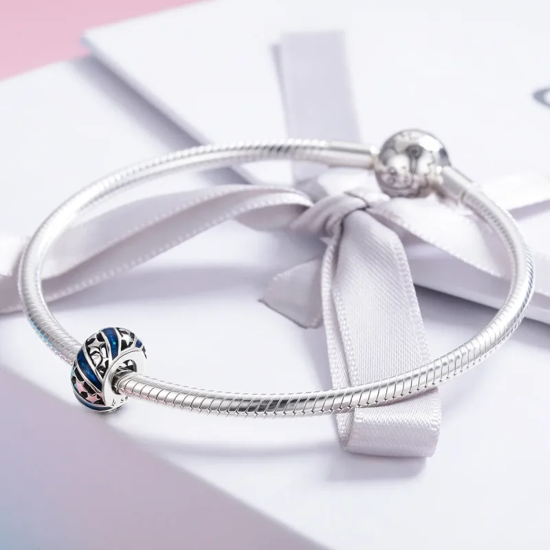 (kép) PANDORA típusú a ragyogó csillag folyó spacer charm - SCC636 - Megtekintés 4