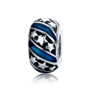 PANDORA típusú a ragyogó csillag folyó spacer charm - SCC636 (kép) PANDORA típusú a ragyogó csillag folyó spacer charm - SCC636
