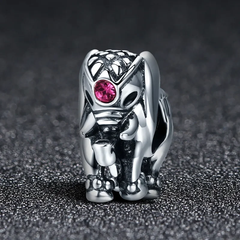 (kép) PANDORA típusú aranyos bébi elefánt spacer charm - SCC321 - Megtekintés 2