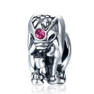 (kép) PANDORA típusú aranyos bébi elefánt spacer charm - SCC321