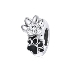 PANDORA típusú bimbózó mancs nyomtatás spacer charm - SCC1846 (kép) PANDORA típusú bimbózó mancs nyomtatás spacer charm - SCC1846