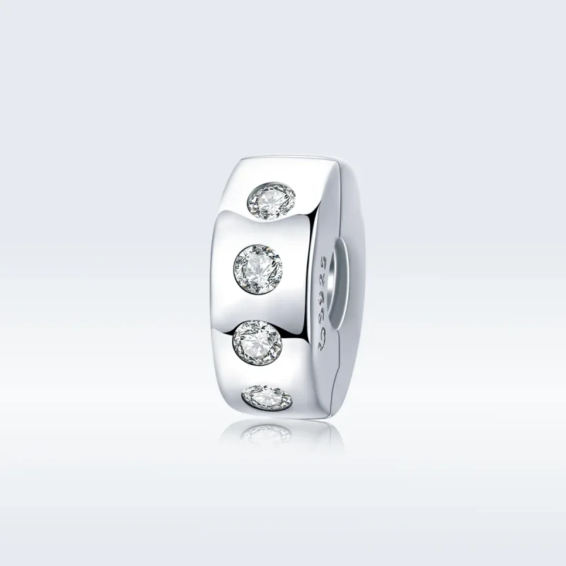 (kép) PANDORA típusú cirkónia spacer charm - BSC165 - Megtekintés 5