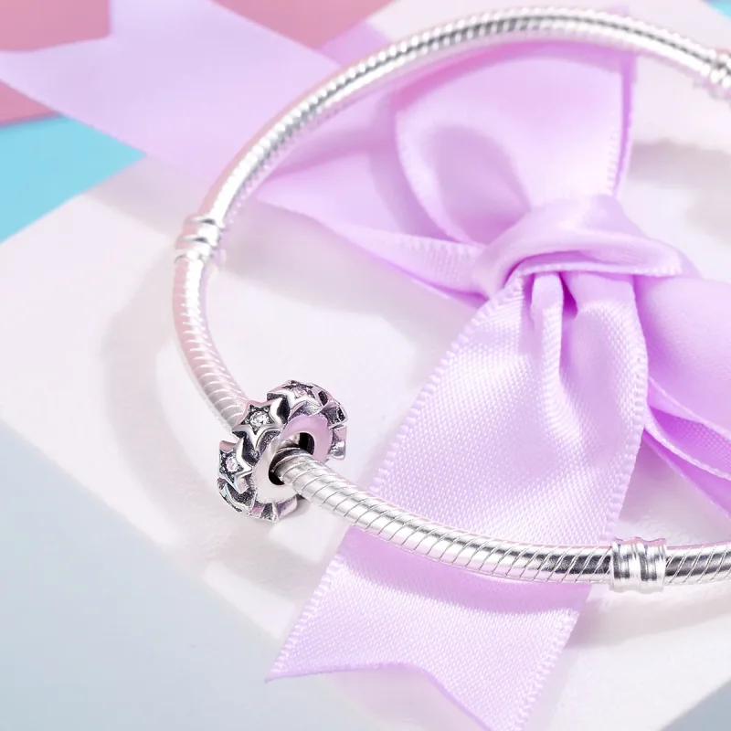 (kép) PANDORA típusú csillag spacer charm - SCC244 - Megtekintés 5
