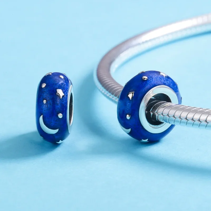 (kép) PANDORA típusú csillagos égbolt spacer charm - SCC599 - Megtekintés 5