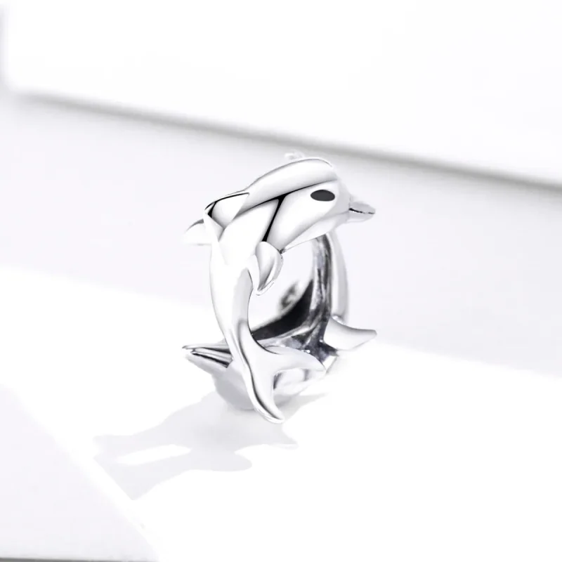 (kép) PANDORA típusú delfinek spacer charm - BSC296 - Megtekintés 2