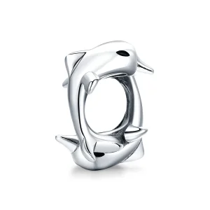 (kép) PANDORA típusú delfinek spacer charm - BSC296