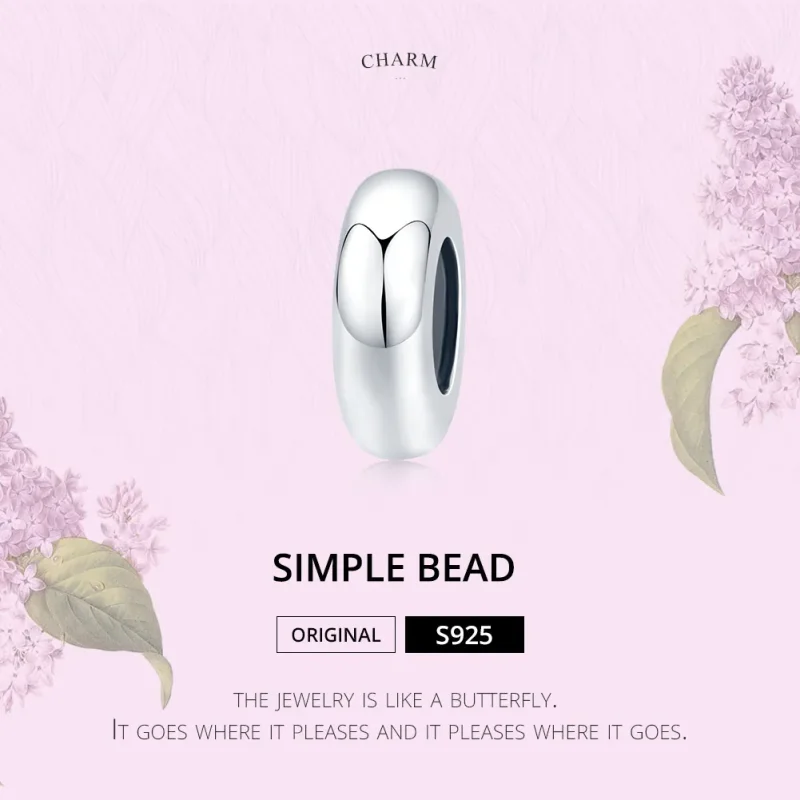 (kép) PANDORA típusú egyszerű spacer charm - SCC1450 - Megtekintés 6