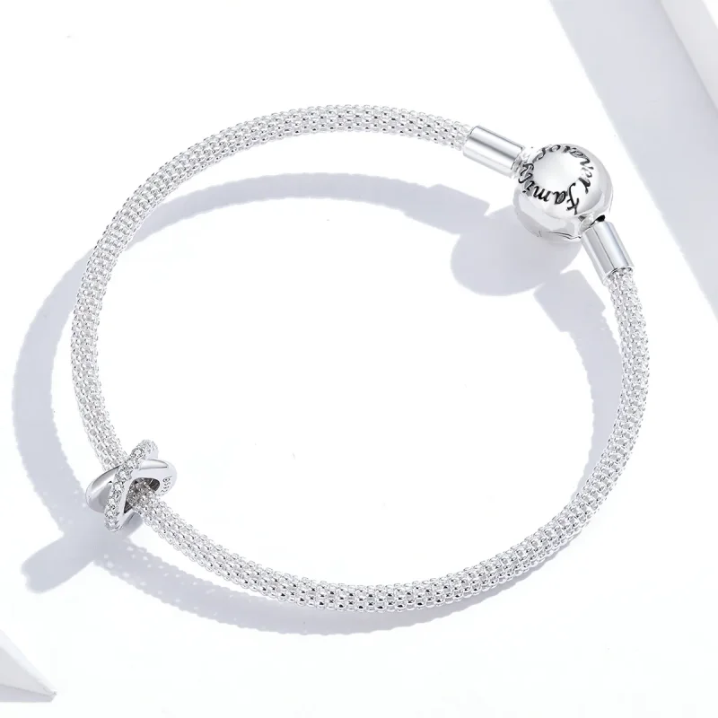 (kép) PANDORA típusú elegáns spacer charm - BSC214 - Megtekintés 2
