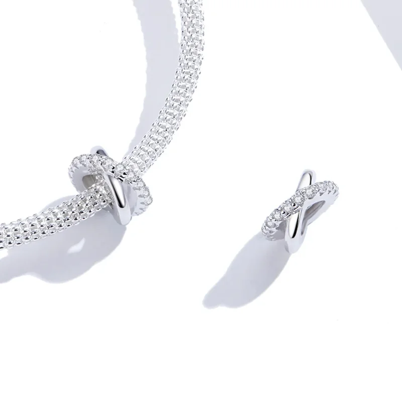 (kép) PANDORA típusú elegáns spacer charm - BSC214 - Megtekintés 3