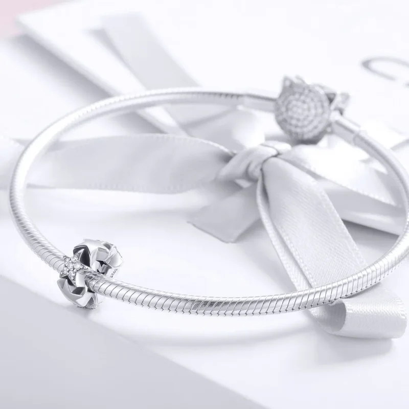 (kép) PANDORA típusú kis csillagok spacer charm - SCC929 - Megtekintés 3