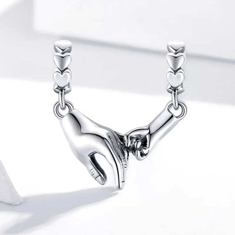 (kép) PANDORA típusú kéz a kézben spacer charm - SCC1700 - Megtekintés 2
