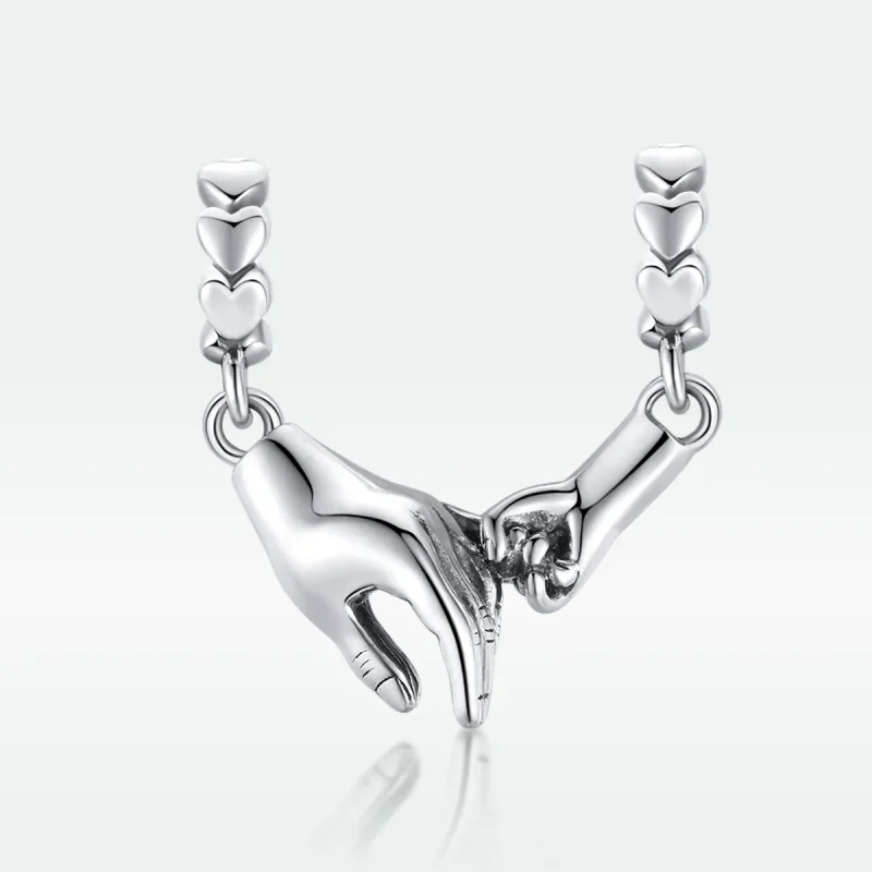 (kép) PANDORA típusú kéz a kézben spacer charm - SCC1700 - Megtekintés 5