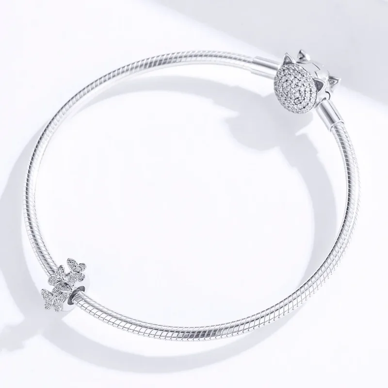 (kép) PANDORA típusú pillangó spacer charm - BSC120 - Megtekintés 3