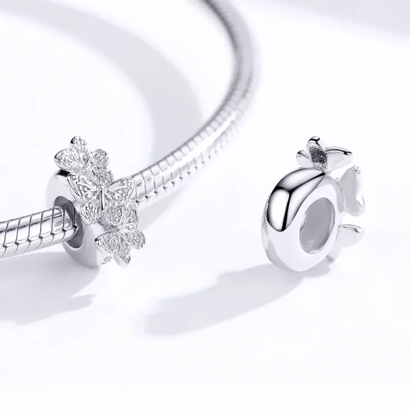 (kép) PANDORA típusú pillangó spacer charm - BSC120 - Megtekintés 4
