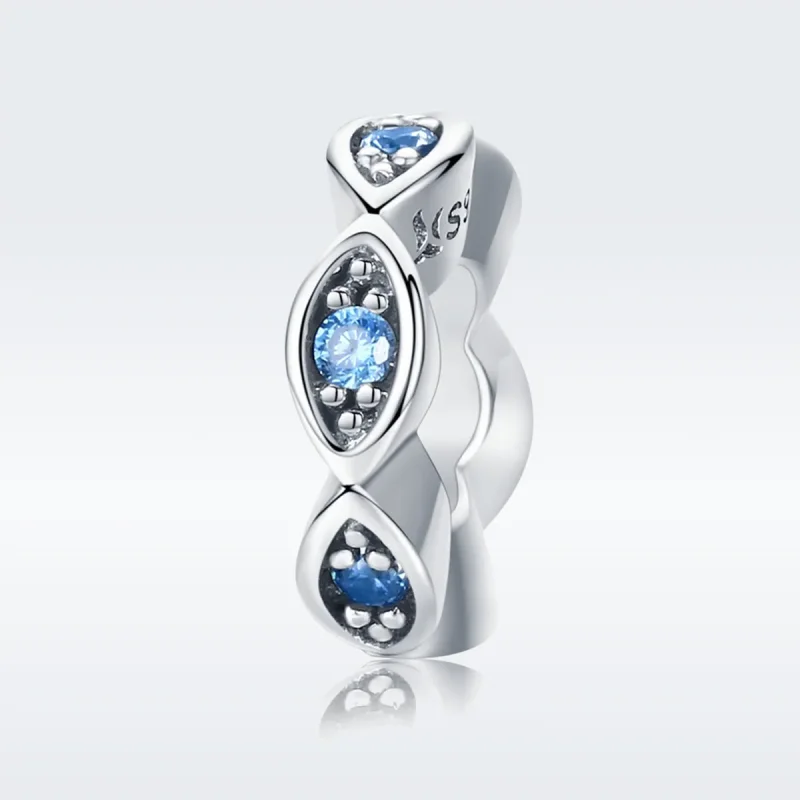 (kép) PANDORA típusú ragyogó szemek spacer charm - SCC513 - Megtekintés 2