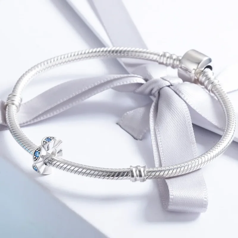 (kép) PANDORA típusú ragyogó szemek spacer charm - SCC513 - Megtekintés 4