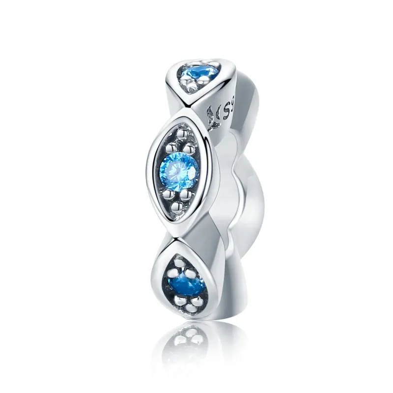 (kép) PANDORA típusú ragyogó szemek spacer charm - SCC513