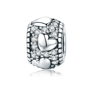 (kép) PANDORA típusú ragyogj a szívemben spacer charm - SCC798
