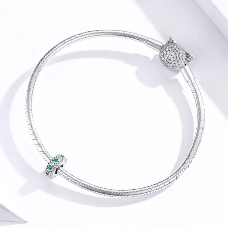 (kép) PANDORA típusú retro spacer charm - BSC185 - Megtekintés 3