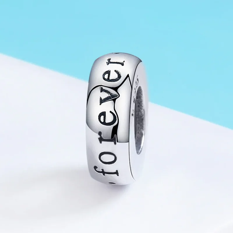 (kép) PANDORA típusú örökké szeretlek spacer charm - SCC595 - Megtekintés 3