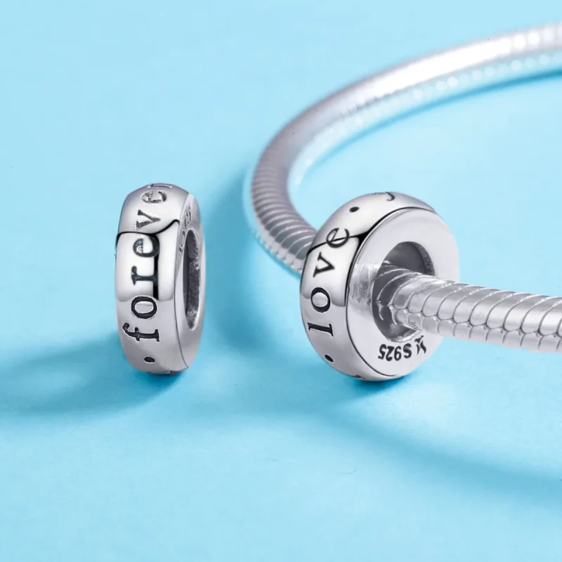 (kép) PANDORA típusú örökké szeretlek spacer charm - SCC595 - Megtekintés 5