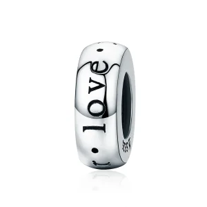 (kép) PANDORA típusú örökké szeretlek spacer charm - SCC595