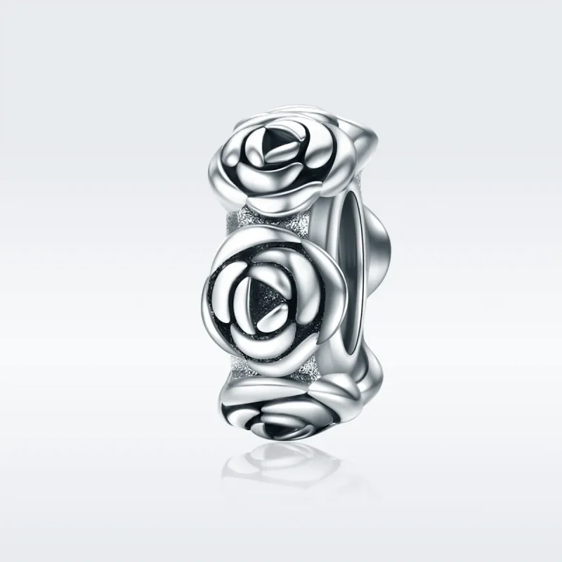 (kép) PANDORA típusú rózsakoszorú spacer charm - SCC596 - Megtekintés 2